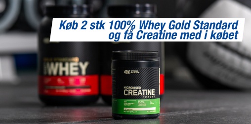 Kb 2 stk 100% Whey Gold Standard fra Optimum, f gave